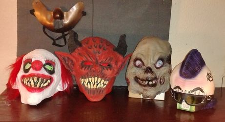 Halloween Masks " Adult Size Latex"