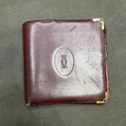 Cartier Burgundy Calfskin Multiple Wallet