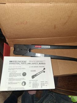 Signode manual crimper