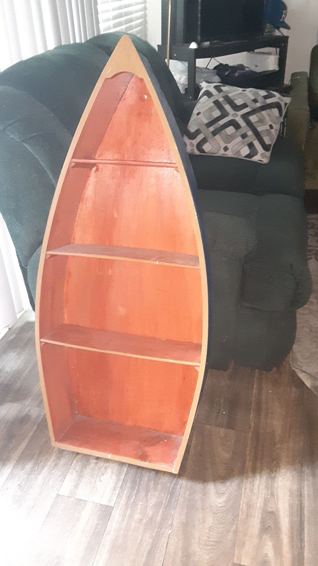 Wood wall case boat