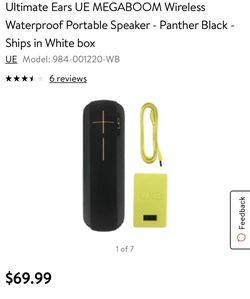 Ultimate Ears UE MEGABOOM Wireless Waterproof Portable Speaker - Panther Black -