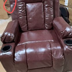 A little damage🔥Power Lift Recliner Chair - Heat and Massage, PU Leather$160