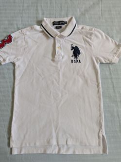 Boy's white T-shirt POLO size xs(6)