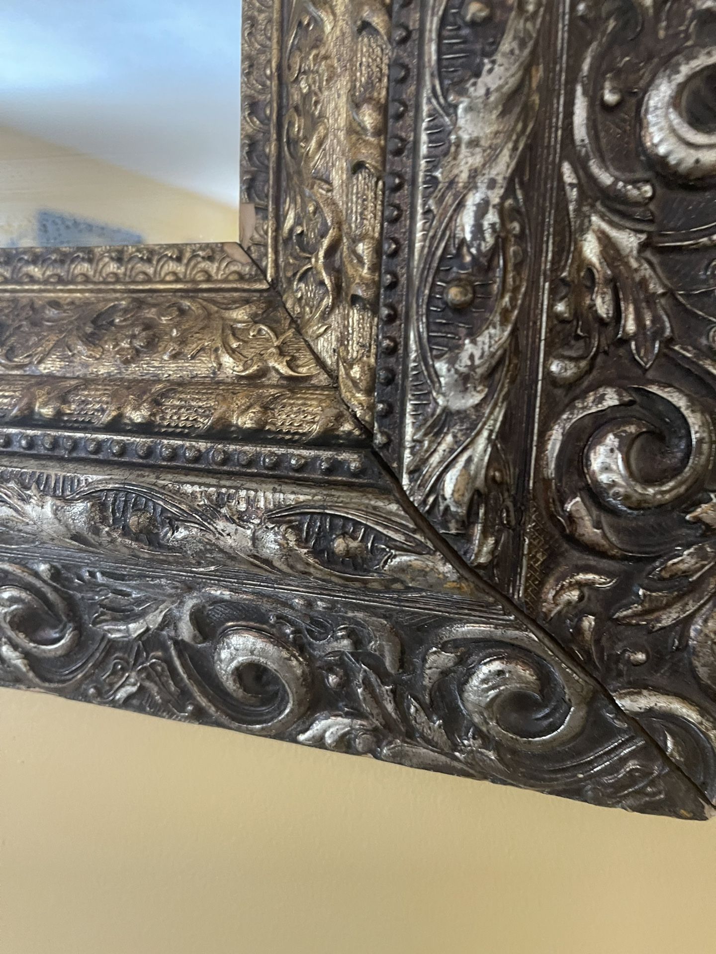An Antique Beautiful 4 Framed Mirror