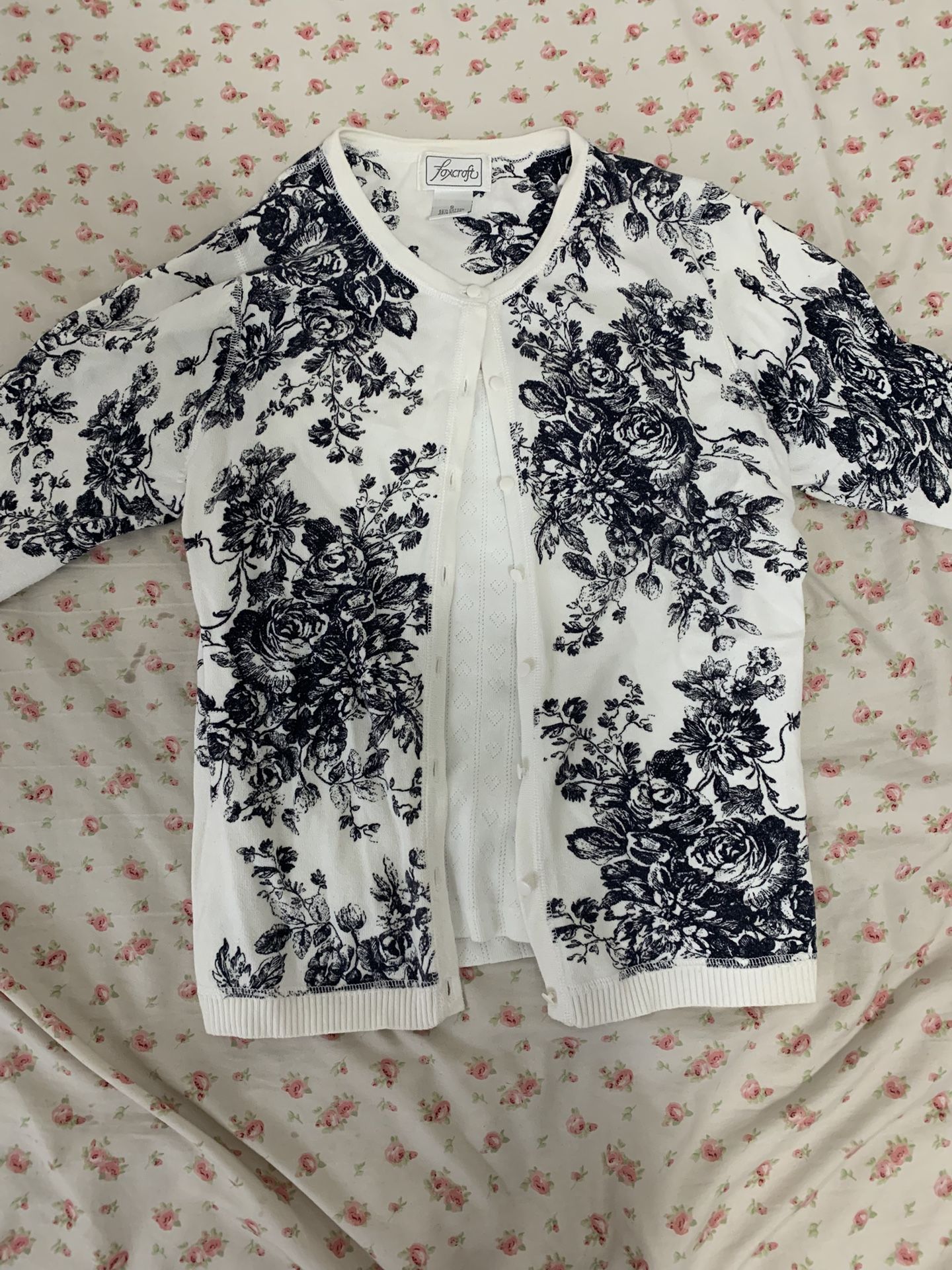 Floral Cardigan Button Up