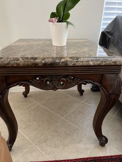 Three-beautiful piece Marble Top Coffee Table