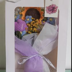Knit Flower Bouquets With Gift Box!!!