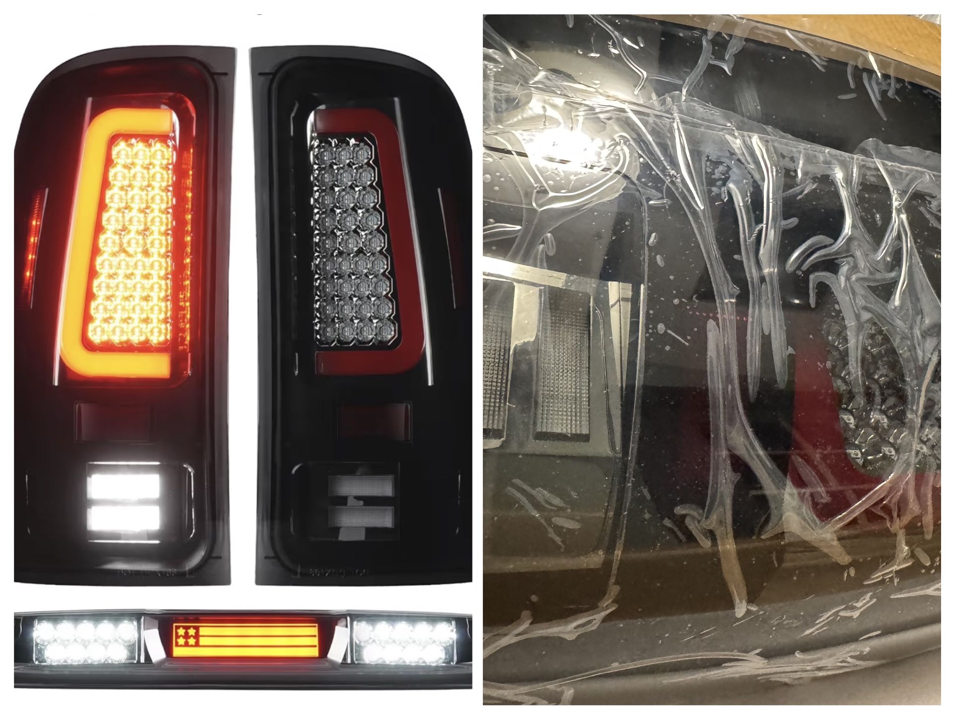 LED Tail Lights & 3rd Third Brake Cargo Lamp for GMC Sierra 1-2013 SLT, WT, SL, SLE, 2 HD 2007-2014 (Only for 3500HD with Single Rear 