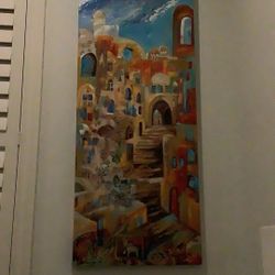 Painting Of Jerusalem  2 ft X 4ft