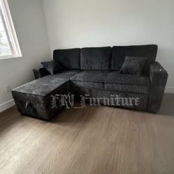 New Black Sofa 