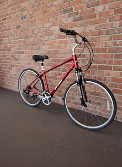 NEW 2025 LARGE 19" KHS WESTWOOD RED COMFORT HYBRID BIKE