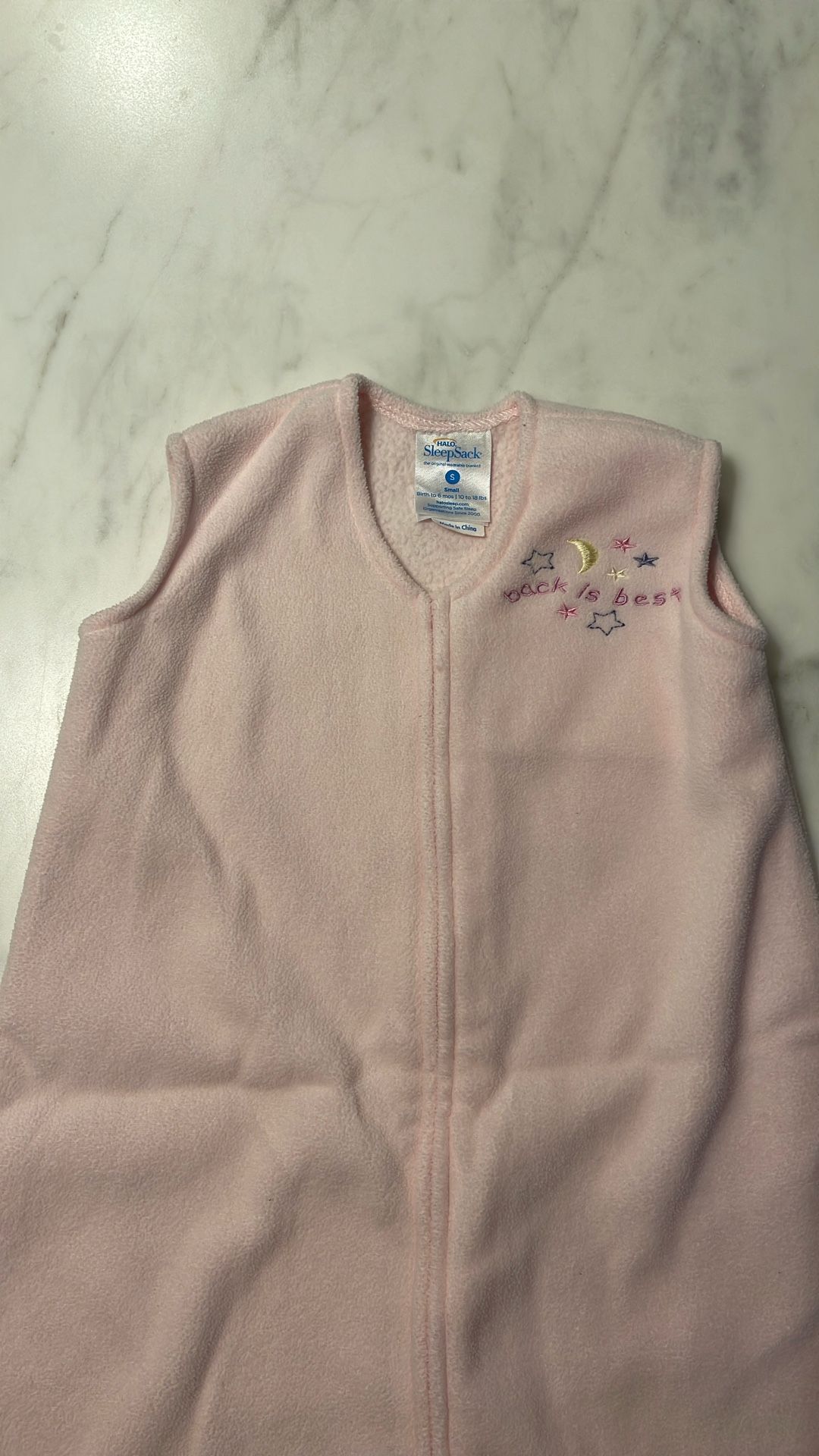 Halo Sleepsack Pink Fleece Small