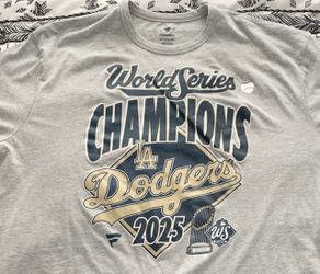 Los Angeles Dodgers World Series Champions 2025 Official Locker Room T Shirt Size XXL Brand New