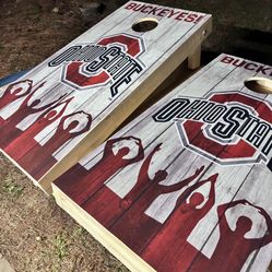 Custom Ohio State Cornhole Boards 