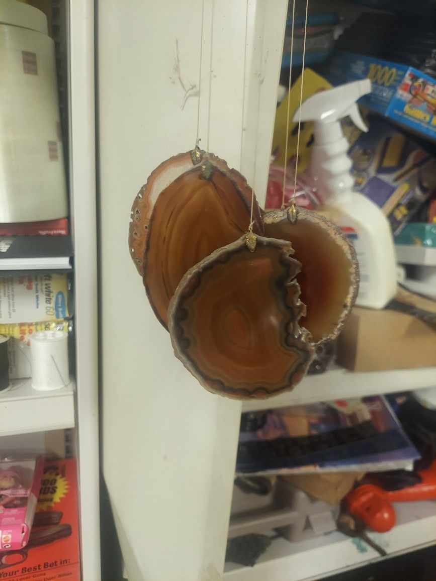 Vintage Cut Agate Wind Chime