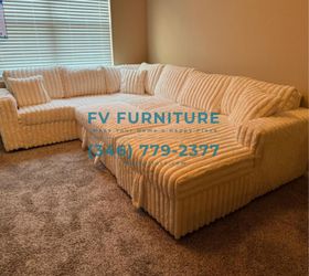Brand New! Corduroy Sectional With Pullout Bed! Multiple Colors! 