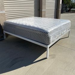 King Bed Frame With Mattress 