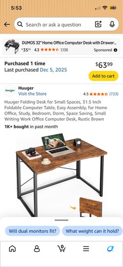 Foldable Desk