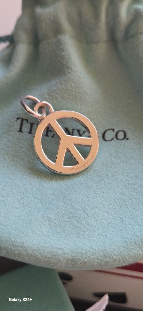 Tiffany & CO Sterling Silver 925 PEACE Charm