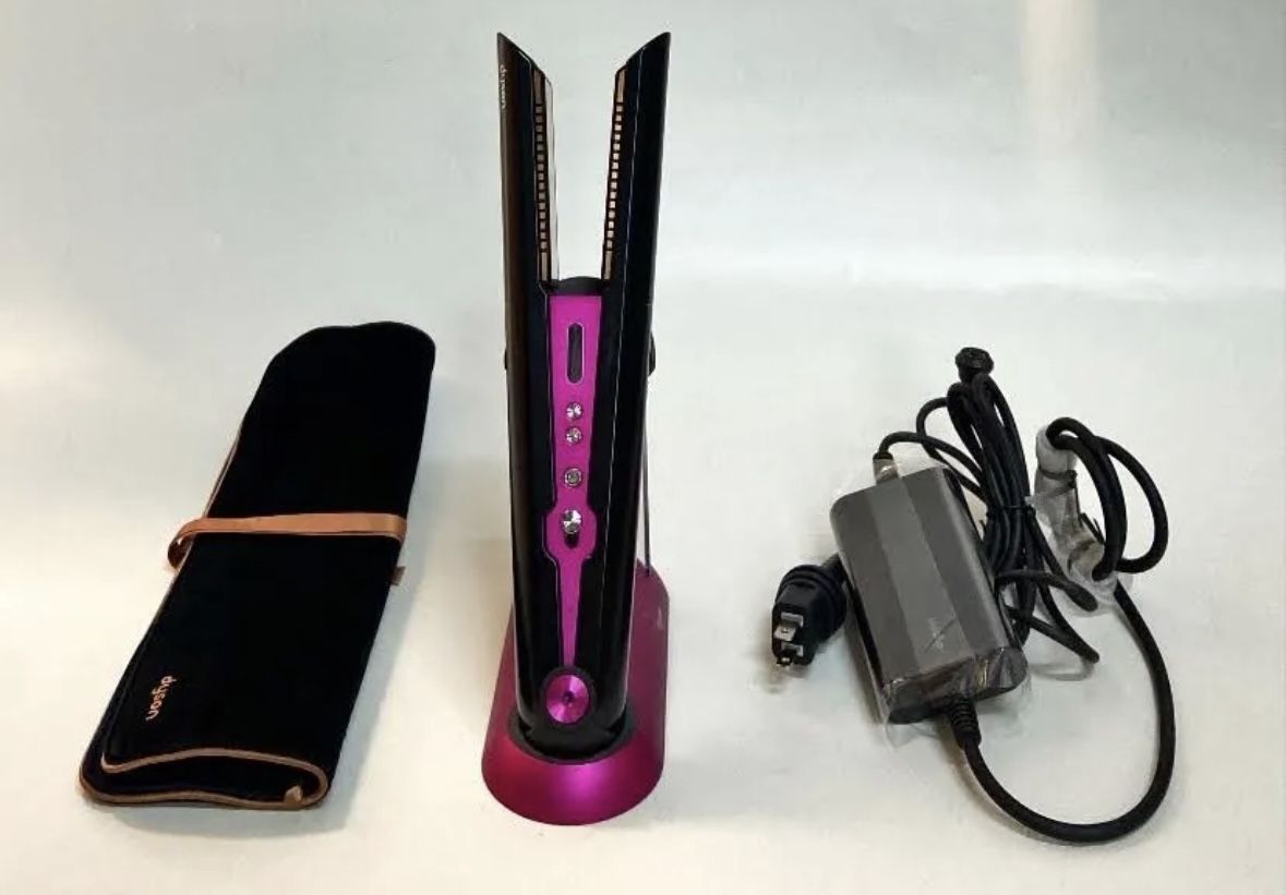 Dyson Corrale Hair Straightener and Styler, Nickel/Fuchsia