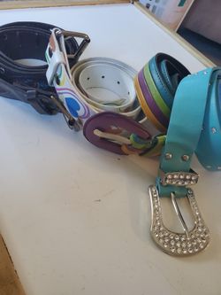 Lot Of Four Fashion Belts