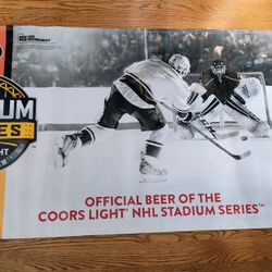 Coors Light NHL 2017 Stadium Series Vinyl Banner - New 
