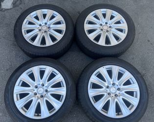 18" Mercedes Benz OEM S550 S560 S580 S600 S class Wheels Runflat Tires 274C