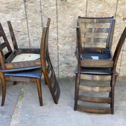 Wood table and chairs