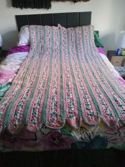$15 Crochet Blanket 50" x 80"
