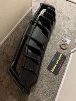 For Chevrolet Corvette C8 Stingray Z51 2020-2025 Car Rear Bumper Diffuser Style Spoiler