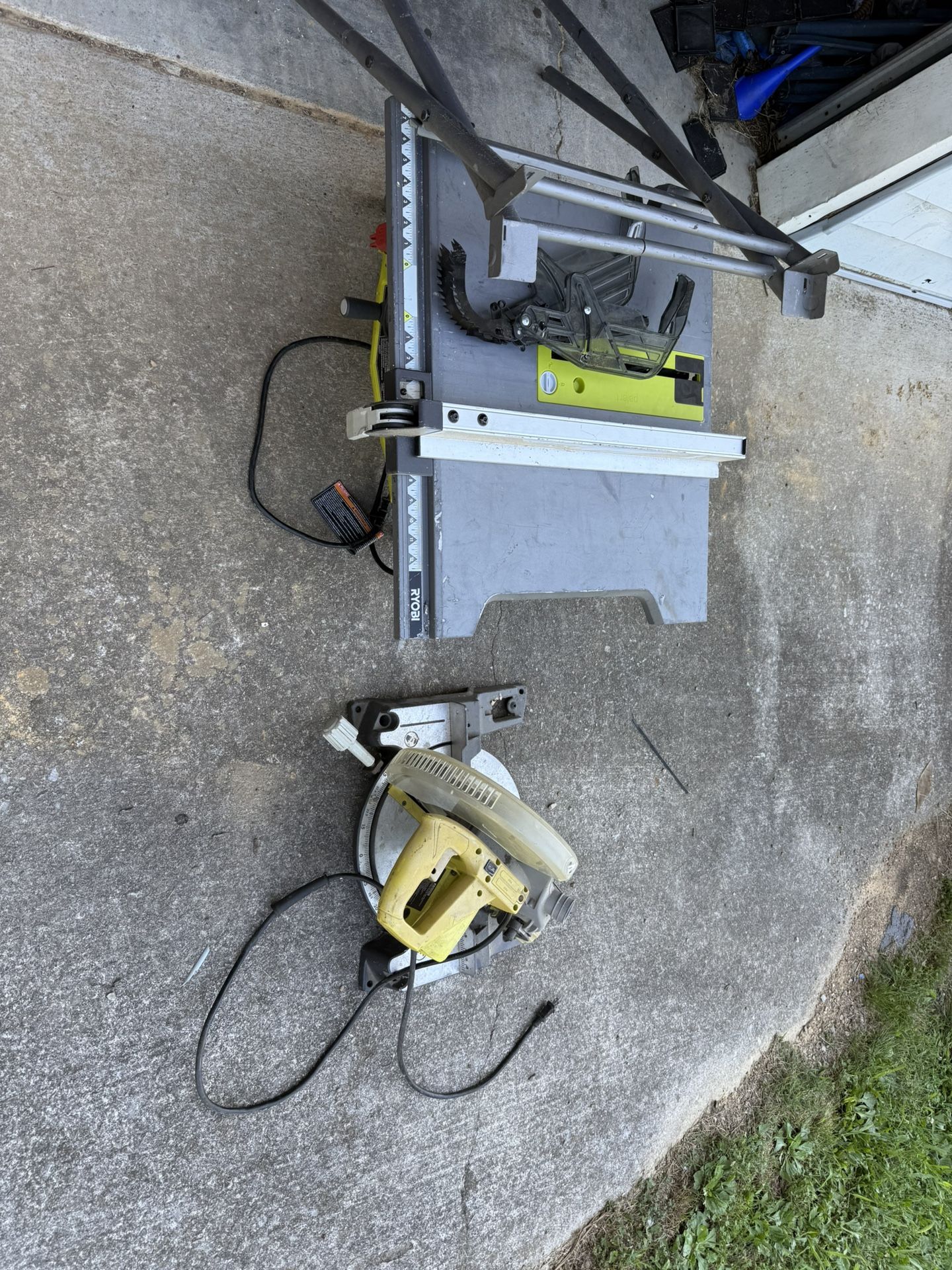 Ryobi Table Saw And Miter Saw