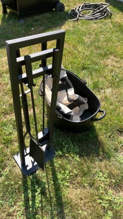 Fireplace Tool Set w/ Bucket