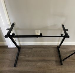 Black Metal Adjustable Keyboard Stand