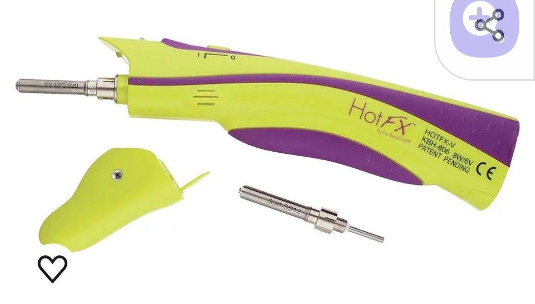 Beadsmith Cordless Vacuum Hot Fix Applicator with LED Spotlight, Bonus Tip Included, Battery Operated, Use with Hot Fix Crystal, Sizes SS12-SS20 (3.2-