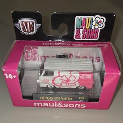 M2 MACHINES  MAUI & SONS 1968 DODGE A100 PANEL VAN S134 25-14 