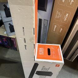 JBL Cinema 3.1.2 Dolby Atmos Model SB595 Channel Soundbar and Wireless Subwoofer