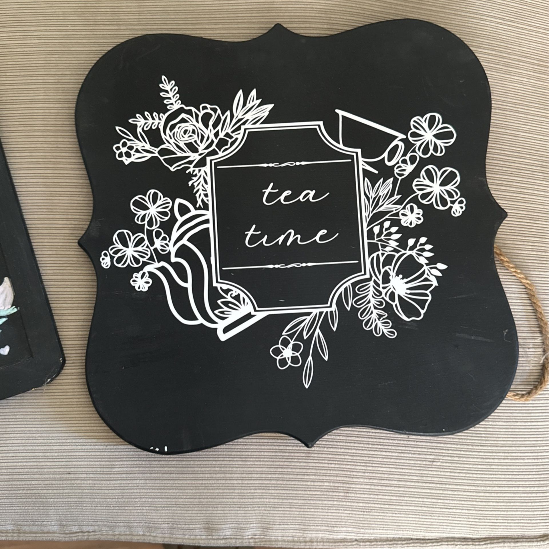Tea Time Chalkboard Signs