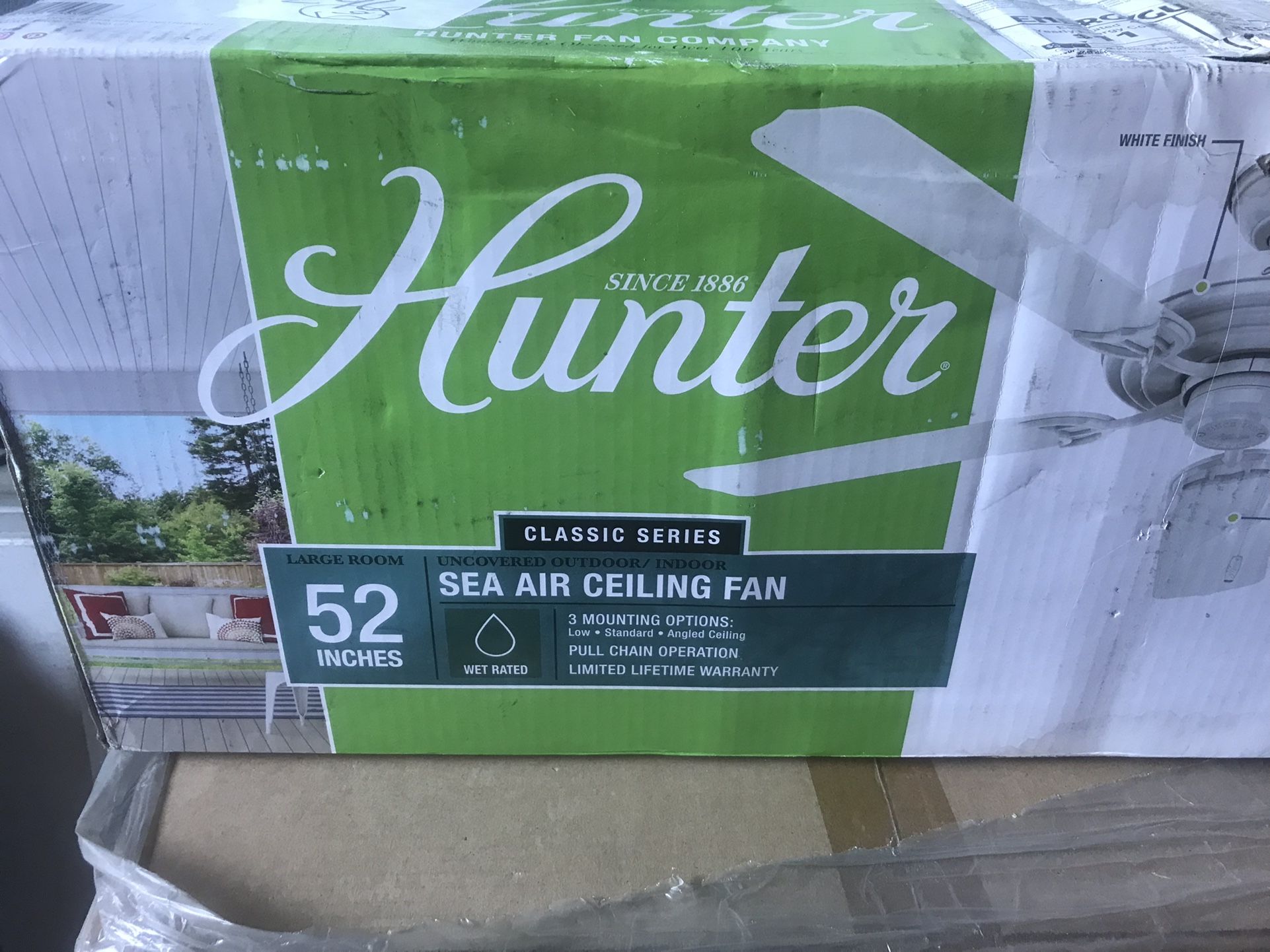 Hunter 52” Ceiling fan