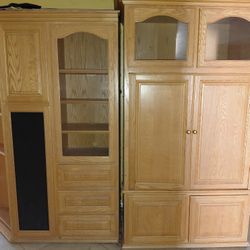 Wood Entertainment Center *MUST GO*