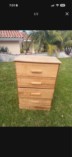 Solid wood dresser