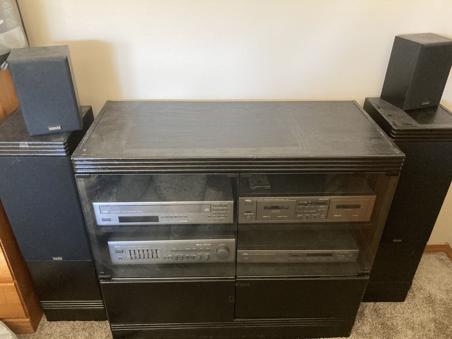 Stereo Set with Entertainment Center