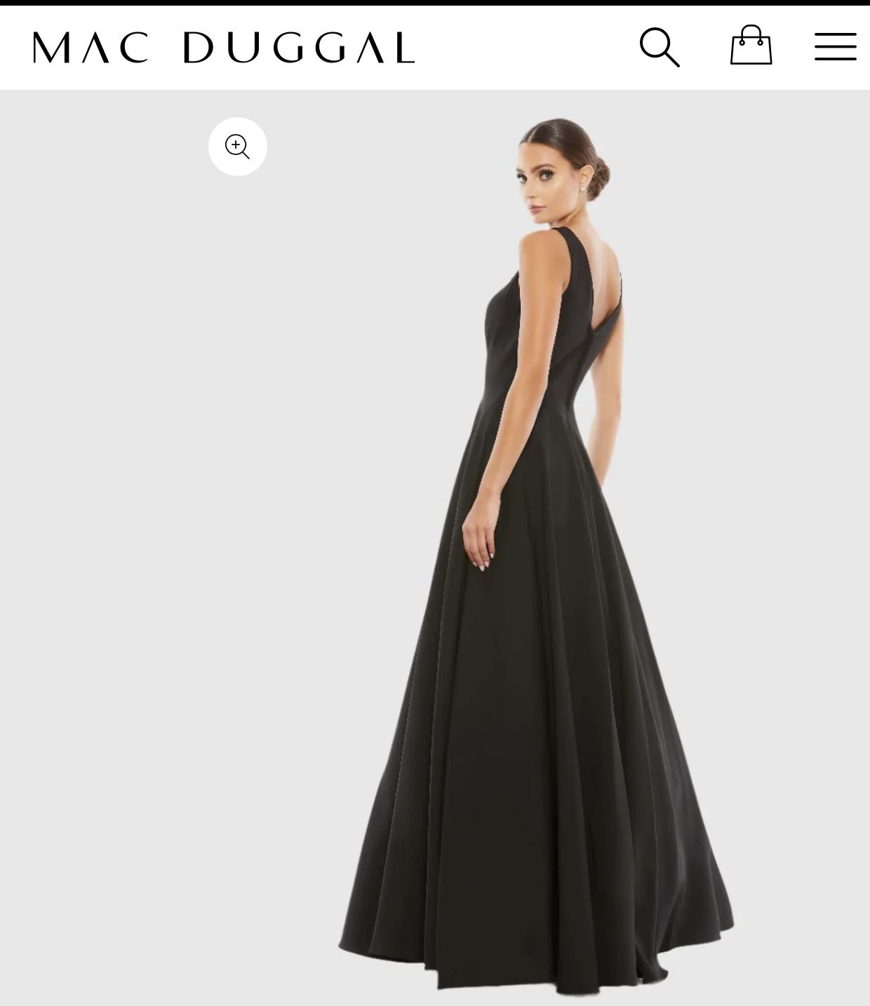 Mac Duggal Black Halter Maxi Dress