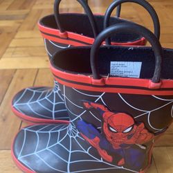 Boys Rain boots Sz 12 Spider-Man P/up Brooklyn NY 11229