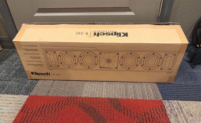 Klipsch Reference R-34C Center Channel and matching book shelf Speaker