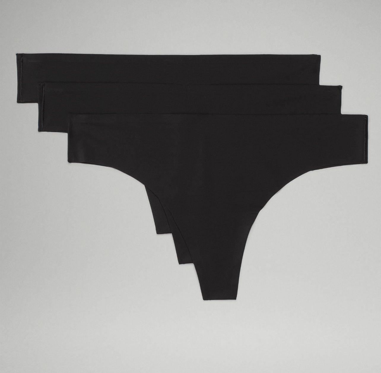 InvisiWear Mid-Rise Thong Underwear  Cloe: Black Store Price: $48 Size M