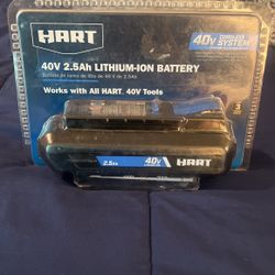 HART 40v 2.5Ah Battery - Brand New (never used)