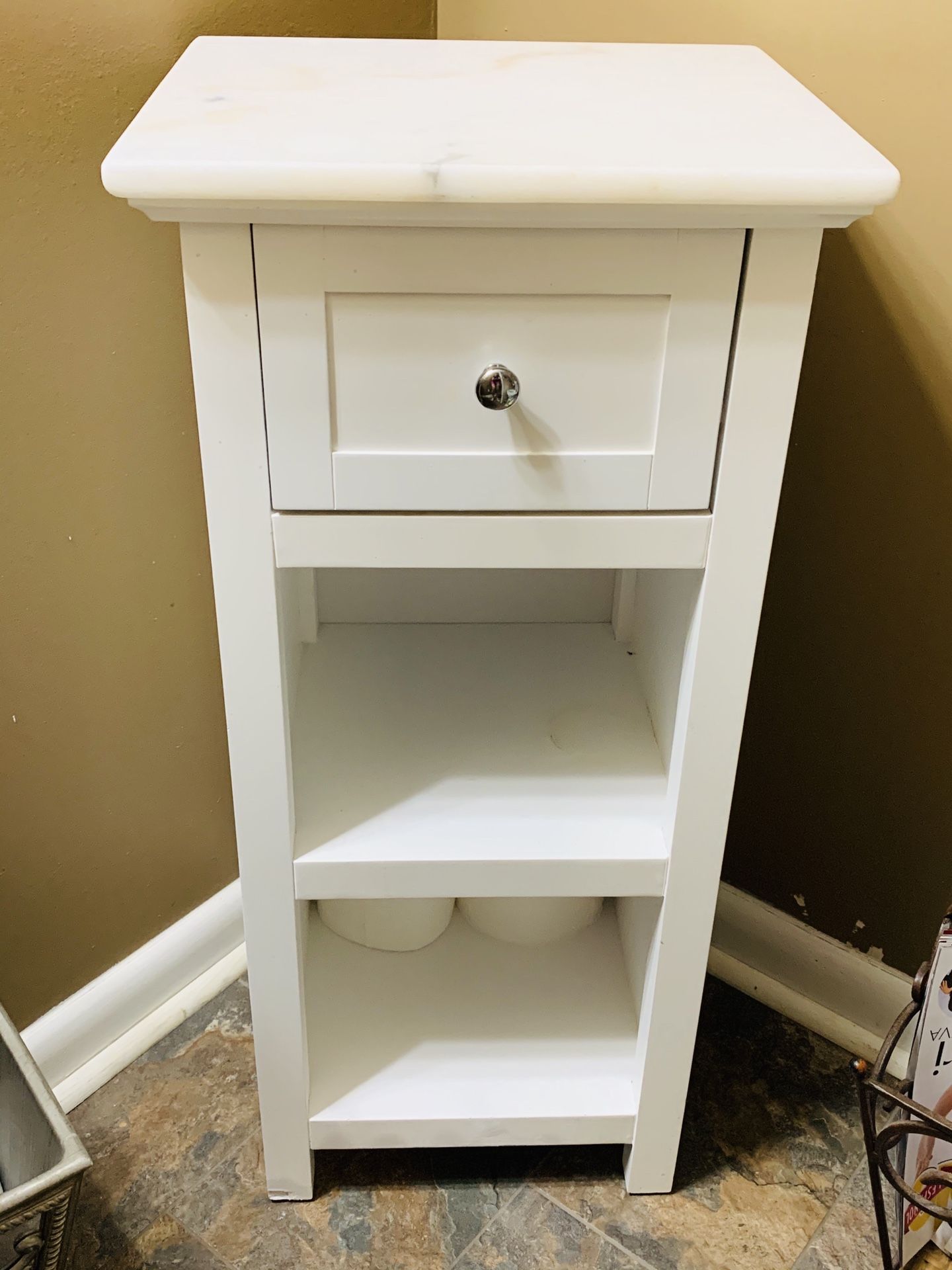 Bathroom cabinet with marble top OBO