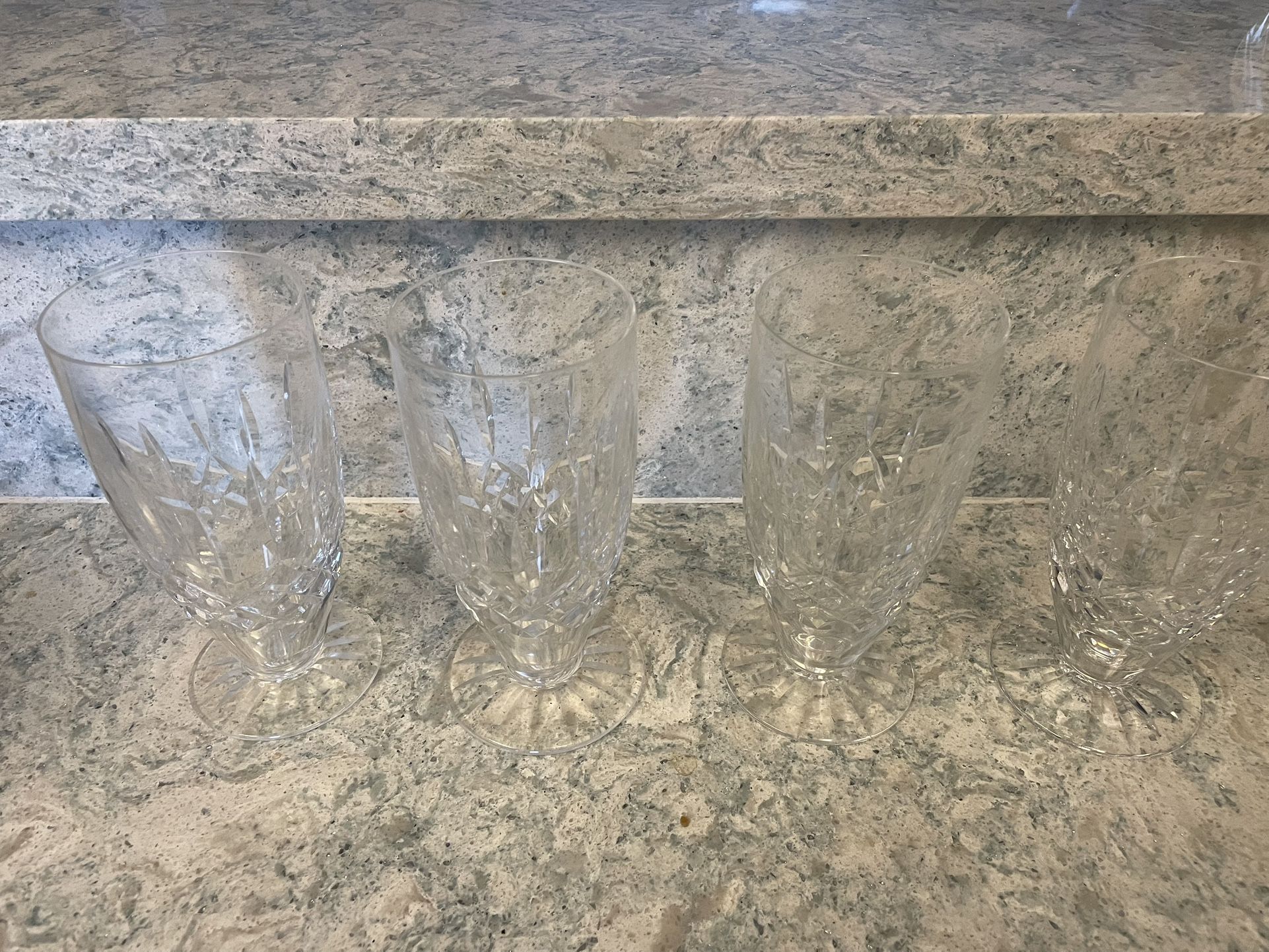 Waterford Crystal Set Of 4 Lismore Iced Tea Glasses