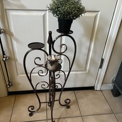 Metal Candle Holder Or Plant Stand