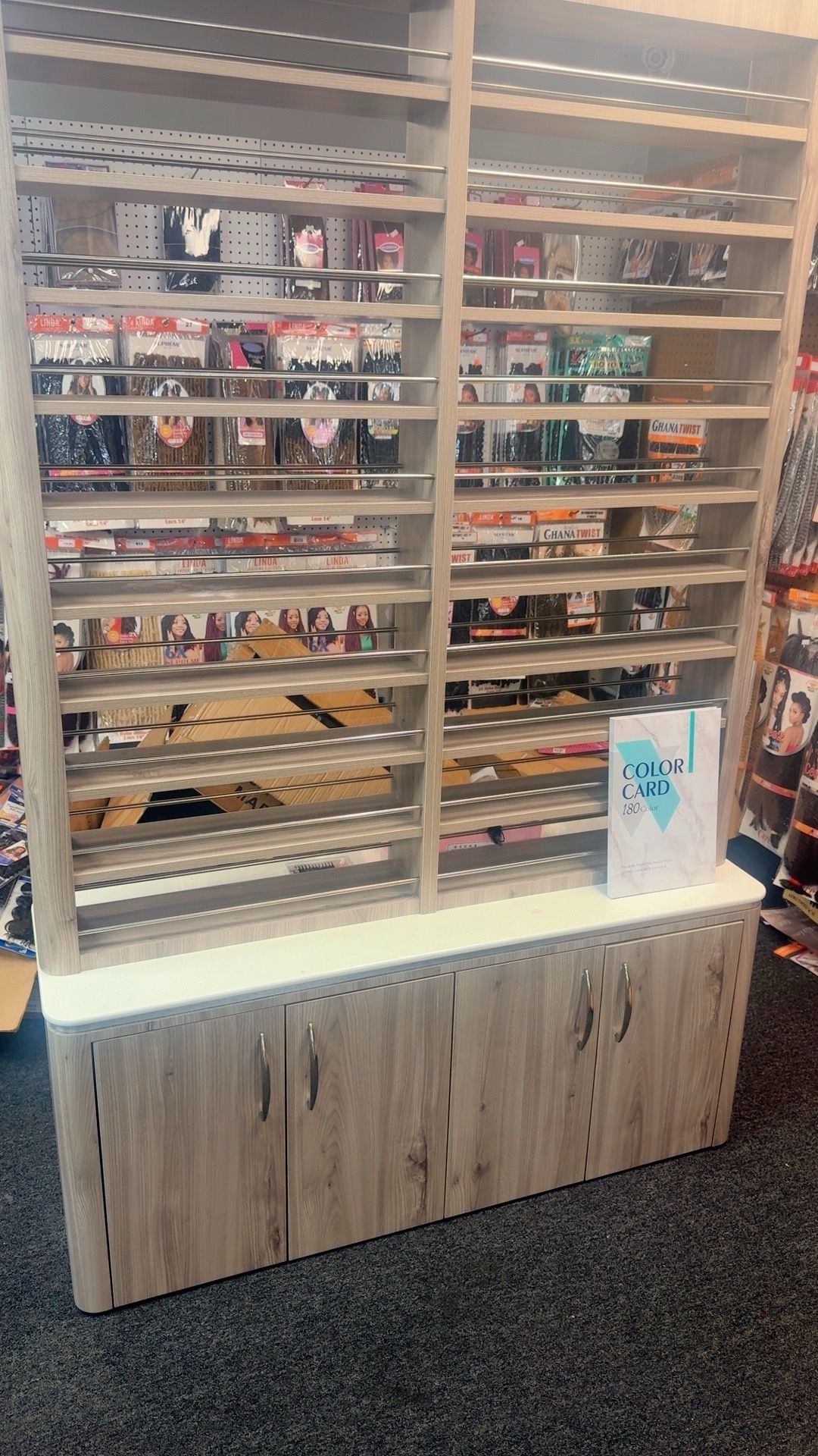 MODEN Double Polish Rack with Storage